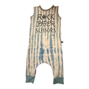 Rags "Rock Paper Scissors"‎ Tie Dyed Onesie